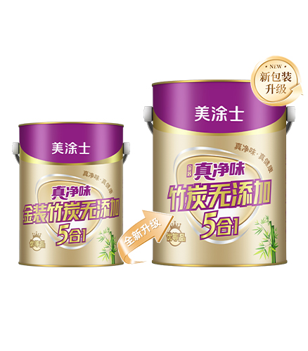 真净味金装竹炭无添加5合1墙面漆